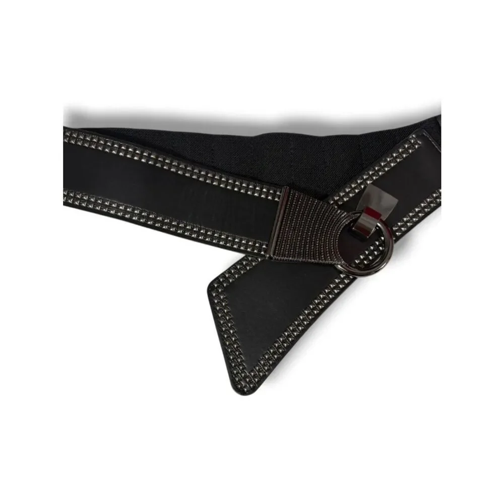 N/A black leather